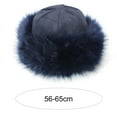 thumbnail image 5 of Skymirror Women Hat Thicken Fluffy Faux Fur Pure Color Coldproof Cap Fashion Accessories, 5 of 8