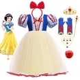 thumbnail image 2 of D63 LXAA Verano Niñas Blancanieves Vestido De Princesa Cosplay Malla Halloween Carnaval Cumpleaños Niños Disfraz, 2 of 4