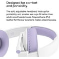 thumbnail image 6 of Belkin SoundForm Inspire Wireless Over-Ear Headset for Kids, Online Learning & Travel w/Built-in Microphone, 85dB Safe Volume Limit, 35H Battery - Compatible w/iPhone, iPad, Galaxy & More - Lavender, 6 of 10