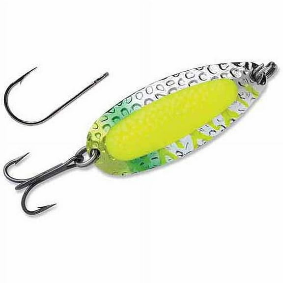 Blue Fox Pixiee Spoon, 1/4-Ounce, Fluorescent Chartreuse UV