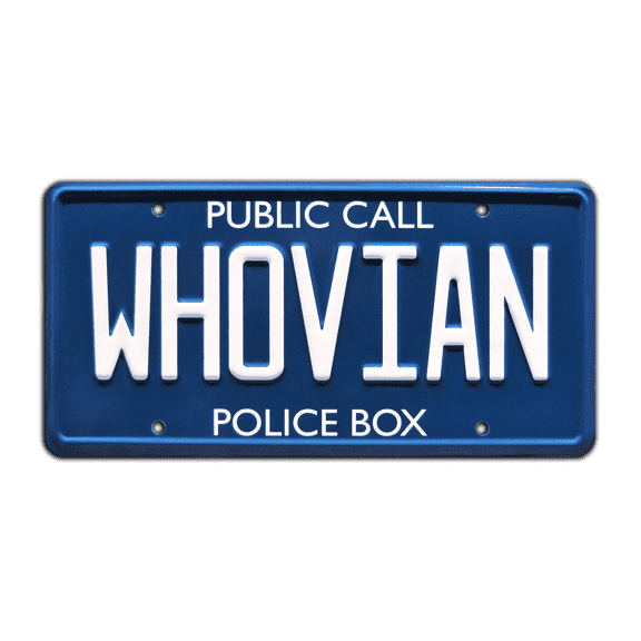 Doctor Who | WHOVIAN | Metal Stamped Vanity License Plate