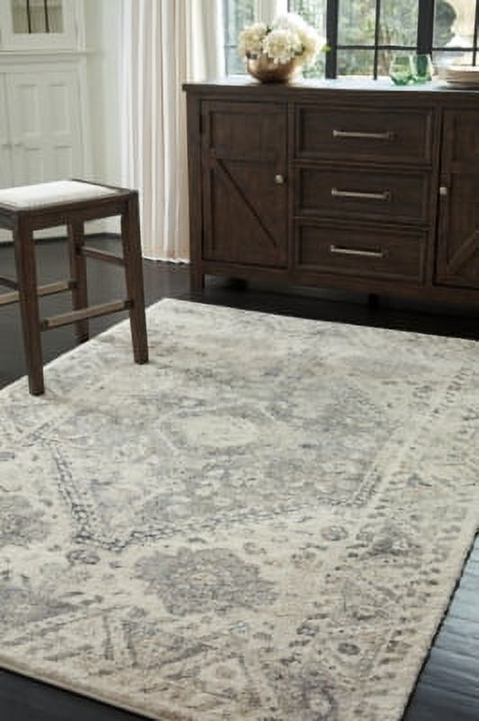 Signature Design by Ashley Traditional Precia 7'10" x 10'6" Rug Gray/Cream