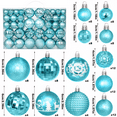 thumbnail image 4 of Inadays Christmas Balls Ornaments for Christmas Trees 104Pcs Shatterproof Plastic Christmas Ornament Set for Xmas Tree Decoration Hanging Ball for Holiday Wedding Party, Light Blue, 4 of 7