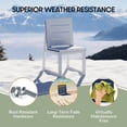 thumbnail image 3 of WestinTrends Cape May HDPE Outdoor Patio Dining Side Chair, Navy Blue, 3 of 15