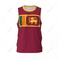 thumbnail image 2 of Sri Lanka Flag Men Basketball Sports Jersey Running Fitness Multifunction Sleeveless tshirt Exclusive Custom Name Nunber, 2 of 10