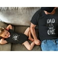 thumbnail image 3 of Dad and Baby Matching Clothes Wild One Dad Shirt Baby Bodysuit 1st Birthday Set Dad Black Large / Baby Black 18M (12-18M), 3 of 5