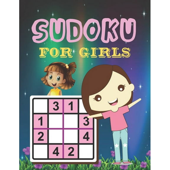 Sudoku for Girls: Logical Thinking - Brain Game Book Easy To Hard Sudoku Puzzles For Kids Girls, (Paperback)