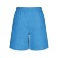 thumbnail image 5 of Hesxuno Men Basketball Sports Shorts Loose Fit Drawstring Athletic Shorts Elastic Waist Sweat Shorts 2026 Running Jogging Gym Shorts Blue S, 5 of 5