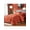 Burnt Orange, variant on 5/7-Piece Solid Bed In A Bag - Cloud-Like Microfiber All-Season Bedding Gift (Twin/Full/Queen/King)