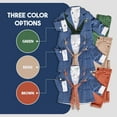 thumbnail image 3 of Infant and Toddler Boys' Adorable Blue Jean Jacket, Button-Up Shirt and Pants 3-Piece Set, 3 of 12