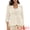 Beige, variant on DARING DIVA Women's Linen Notch Lapel 3/4 Sleeve Suit Blazer Jacket XS Beige