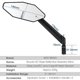 thumbnail image 4 of Reflector de manillar de bicicleta WEST BIKING, accesorios universales de ciclismo de amplia gama, 4 of 5