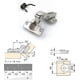 thumbnail image 4 of 45 Degree Corner Hinge 35mm with Damper for Multi-Side Door Soft Close Hinges for Corner Folding Doors Cupboard Furniture Kitchen Set of 4, 4 of 5