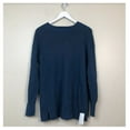 thumbnail image 3 of CASLONR Women's Long Sleeve Caslon Crewneck Rib Knit Sweater In Blue L, $59 NWT, 3 of 3