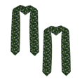 thumbnail image 2 of Xecao Tropical Leaves1 Print Graduation Shawl Stole Honor Stole Adult 72" Academic Commencements, 2 of 7