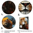 thumbnail image 3 of Designart "Lions in the Wilds of the Urban Jungle I" Animals Floater Framed Canvas Art Print, 3 of 7