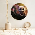 thumbnail image 5 of Cauagu Adorable Fluffy Bat Print Bone China Decorative Plate, Wall Mount Plate Holiday Decor Decorative Ceramic Plates with Stand Elegant Household Plates Decorative-8in, 5 of 6