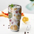 thumbnail image 3 of 30oz Fall Pumpkins Leaves Pattern Tumblers Stainless Steel Tumbler with Lid and Straw,Vacuum Insulated Double Wall Travel Tumbler Cups Mug with Cleaning Brush for Coffee,Tea, 3 of 7
