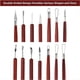 thumbnail image 3 of 18 Piezas Cerámica Madera Metal Cuchillo Escultura de Arcilla Cuchillo para Tallar Arcilla Herramientas de Arcilla Suave, 3 of 5