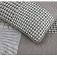 thumbnail image 3 of Chezmoi Collection Adrian 3-Piece Plaid Windowpane Checkered Patchwork 100% Vintage Washed Cotton Quilt Set, Queen Size, 3 of 8