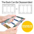 thumbnail image 4 of Yayeee Rocker Switch Wall Plate 3-Gang 6.5"x4.6" Home Decorative Outlet Cover, Colorful Seaside, 4 of 6