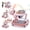 Pink, variant on WonderStone 6 in 1 Baby Walker, Foldable Push Walker with Wheels and Mini Basketball Hoop, Music & Light, Baby Bouncer & Activity Center for Boys and Girls 6-12 Months (Green)