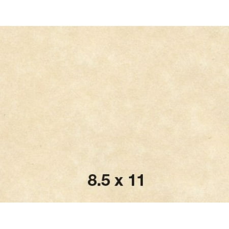 - 8.5 X 11 Stationery Parchment Recycled Paper 65lb. Cover Card stock - 50 per Pack (Natural)