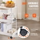 thumbnail image 5 of VEVOR Carrito de cocina con ruedas de 3 niveles y cajón, carrito de almacenamiento multifuncional con asa para oficina, sala de estar, cocina, estantes organizadores de almacenamiento móviles, 5 of 9