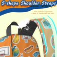 thumbnail image 5 of Basketball and Drink Orange Pattern 17" School Backpacks for Teens,Waterproof Oxford Fabric,S-Shape Padded Straps for School,Travel,Hiking,Camping, 5 of 6