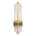 thumbnail image 2 of Kuzco Lighting Wv332904 Cairo 16" Tall Wall Sconce - Urban Bronze / Clear Ribbed Glass, 2 of 5