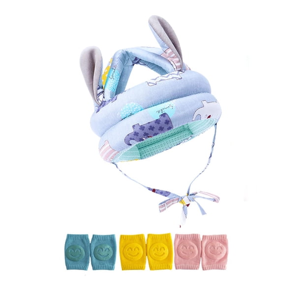 Casco protector para la cabeza del caminante de bebé con rodilleras . Levamdar WMZL-1241-2