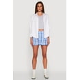 thumbnail image 2 of Womens Pull On Plaid Shorts, 2 of 5