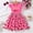 Pink, variant on Girls Dresses Casual Sleeveless Mesh Dress Featuring Cartoon Strawberry and Cherry Print with Elastic Waist for Comfortable Playwear Suitable for Toddlers 2 to 7