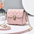 thumbnail image 5 of Suitable for women to go to work for dating.Large-capacity shoulder bag PU crossbody bag - pink, 5 of 5