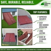Steelway Angled Basement Door - Fully Welded Durable Cellar Doors for Enhanced Security and Weather Protection 51 W x 43.5 L x 52.5 H