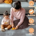 thumbnail image 6 of PinkSheep 4' x 5' Fluffy Area Rugs Shaggy Fur Washable Rug Plush Carpet Floor Mat for Indoor Living Room Bedroom Gray, 6 of 8