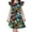 ZA Dark Green, variant on WAYUTE Girls Halloween Flutter Sleeve Dress Cartoon Pumpkin Print Soft Lightweight A Line Dress for Theme Party Casual Outdoor,White,Size 7-8 Y