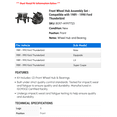 thumbnail image 2 of Front Wheel Hub Assembly Set - Compatible with 1989 - 1990 Ford Thunderbird, 2 of 2