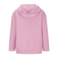 thumbnail image 3 of Hjtefg Girls Zip Up Hooded Jacket, Warm Pullover for Cold Weather, Cozy Casual Outerwear with Brushed Interior, Comfortable Straight Sleeve Design,Color: Pink Size: 5-6 Years, 3 of 9