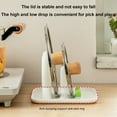 thumbnail image 4 of Kitchen Desktop Pot Lid Holder Countertop Spatula Storage Rack Stable Heat-Resistant Pot Lid Rest Organizer Kitchen Tool, 4 of 8