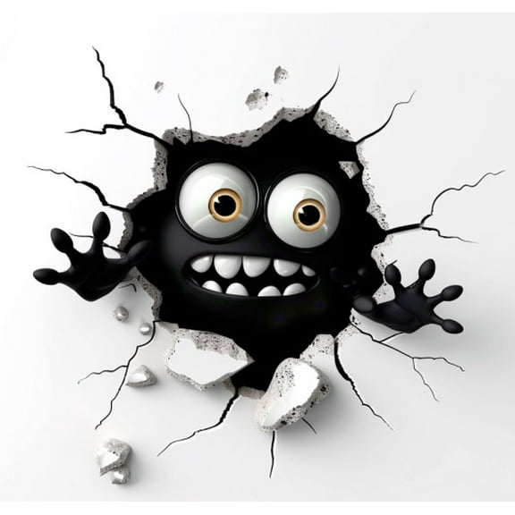 Adorable Peeking Monster Car Decal, Spooky Yet Cute Vinyl Sticker for Car Windows, Rear Windshields, Bumpers, Trucks, Motorcycles, Durable, Waterproof, UV-Resistant & Simple to Install,  Everyday Fun