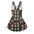 thumbnail image 5 of Tutolipy Easter Egg Floral Print Sleeveless Bathing Suit, Skirt Girls Swimsuit One Piece with Attached Skirt for Kids, Easy Care Girls One Piece Swimsuit Size 5-6 Years, 5 of 8