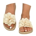 thumbnail image 3 of MKLEKYY Sandalias para Dama Zapatos de Playa Zapatillas de Mujer Sandalias Planas de Una Sola Pieza para Vacaciones En La Playa, 3 of 5