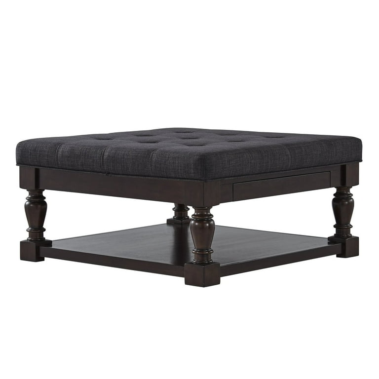 Abston Tufted Cocktail Ottoman Overall Depth 38
