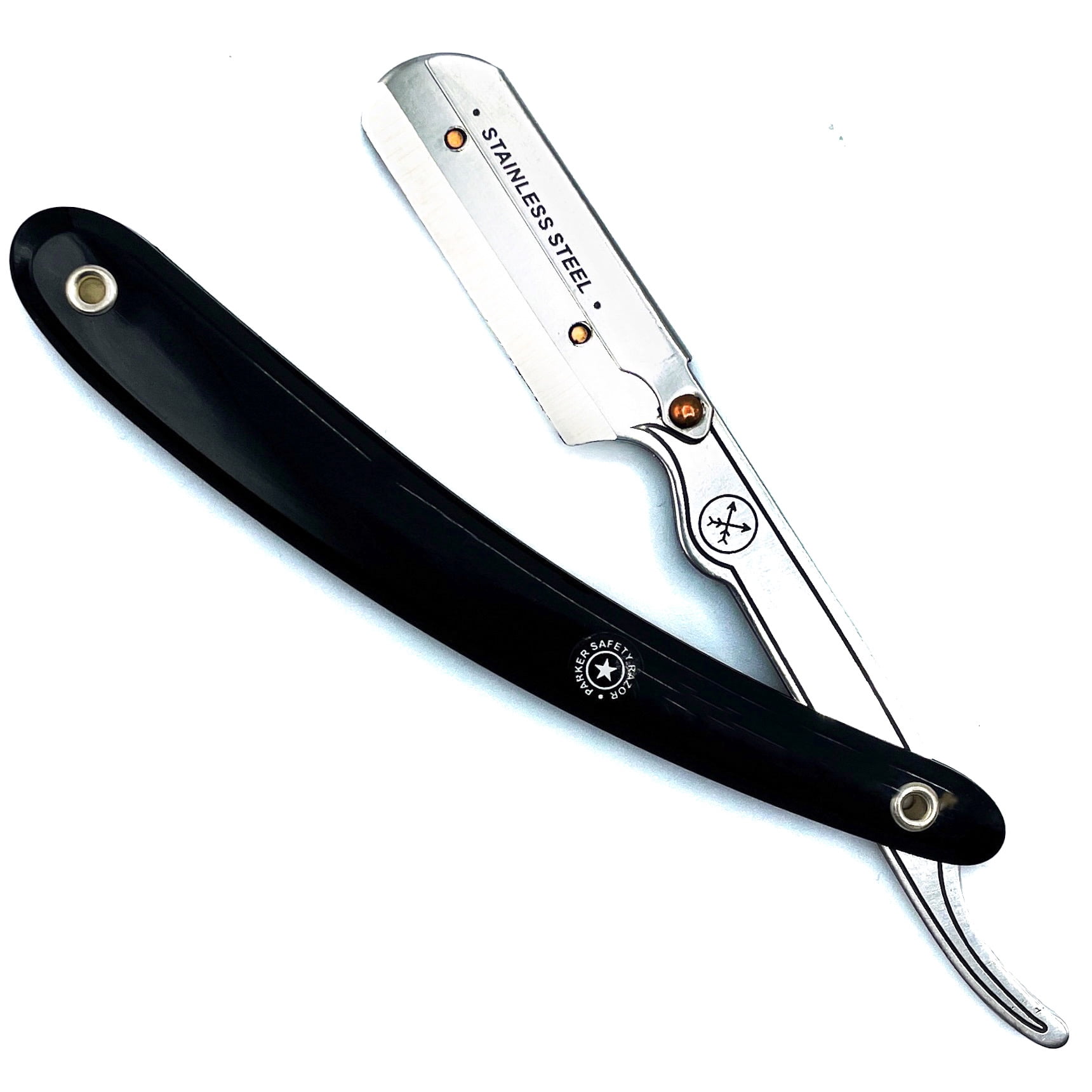 Parker Safety Razor SRB Straight Edge Barber Razor and 5 Parker Blades
