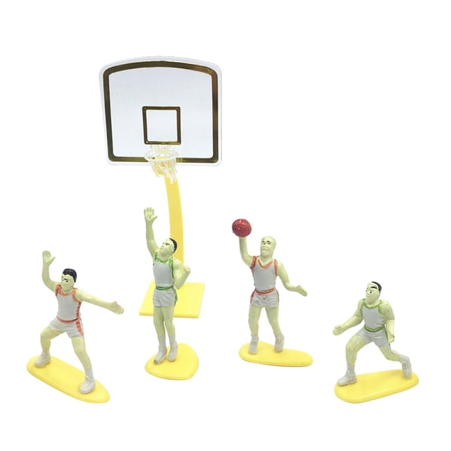 unbranded 1Jgo Topper Para Pastel De Baloncesto En Plástico Y Ligero Para Celebraciones
