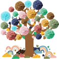 thumbnail image 1 of Set de tablones de anuncios en forma de árbol para aula, Pajean Groovy Hippie, 1 of 7