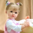 thumbnail image 2 of 55cm Adorable Doll 3D Skin Soft Silicone Baby Doll Juegos de imaginación para niños pequeños, 2 of 8