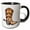Black/White, variant on 3drose, Big Cowboy Boot, 11oz Two-tone Red Mug