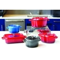 thumbnail image 2 of Heiss® Energy-Efficient Cast Aluminum Braiser Pan / Casserole Dish, 4.5 Quart, Blue, 2 of 4
